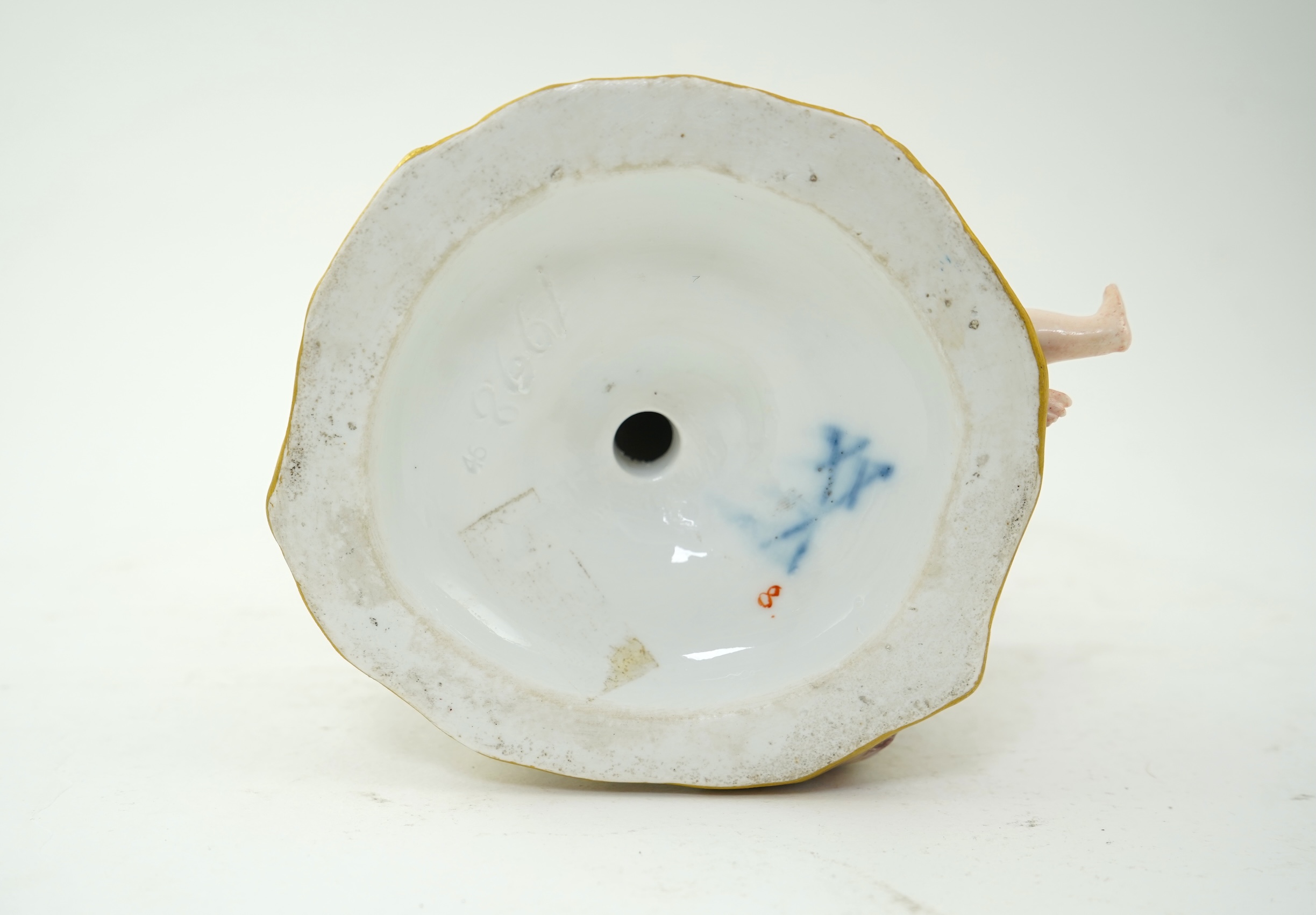 A Meissen group of apple pickers, 19th century